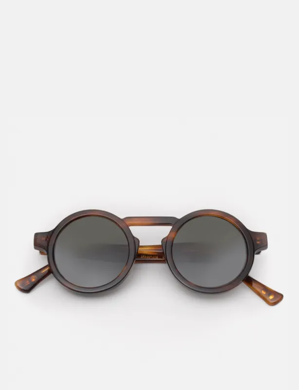 Oscar Deen Panda Sunglasses - Umber Brown/Moss Green made by Article London