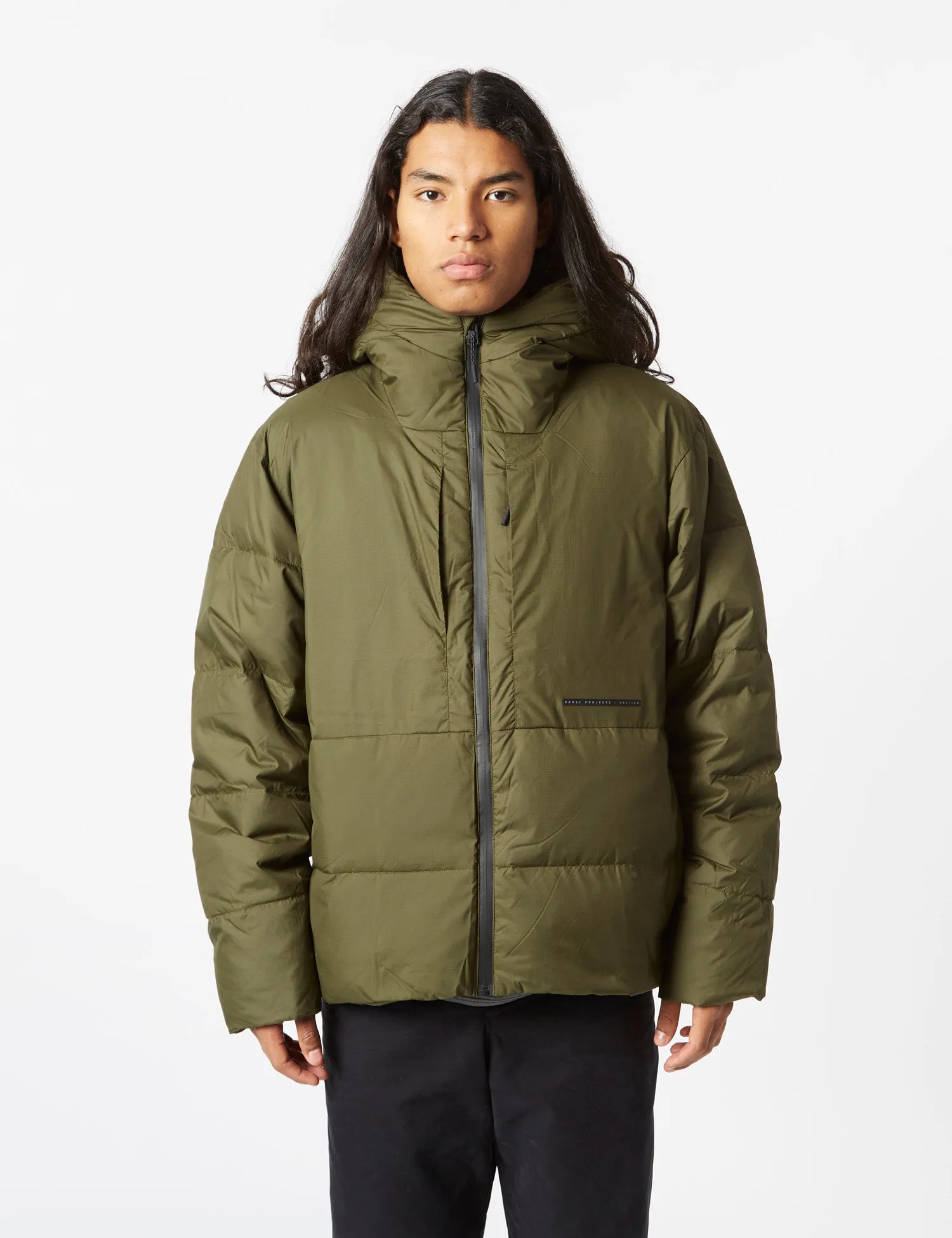 Norse Projects ARKTISK Asger Pertex Quantum Down Jacket - Army Green sold by Article London