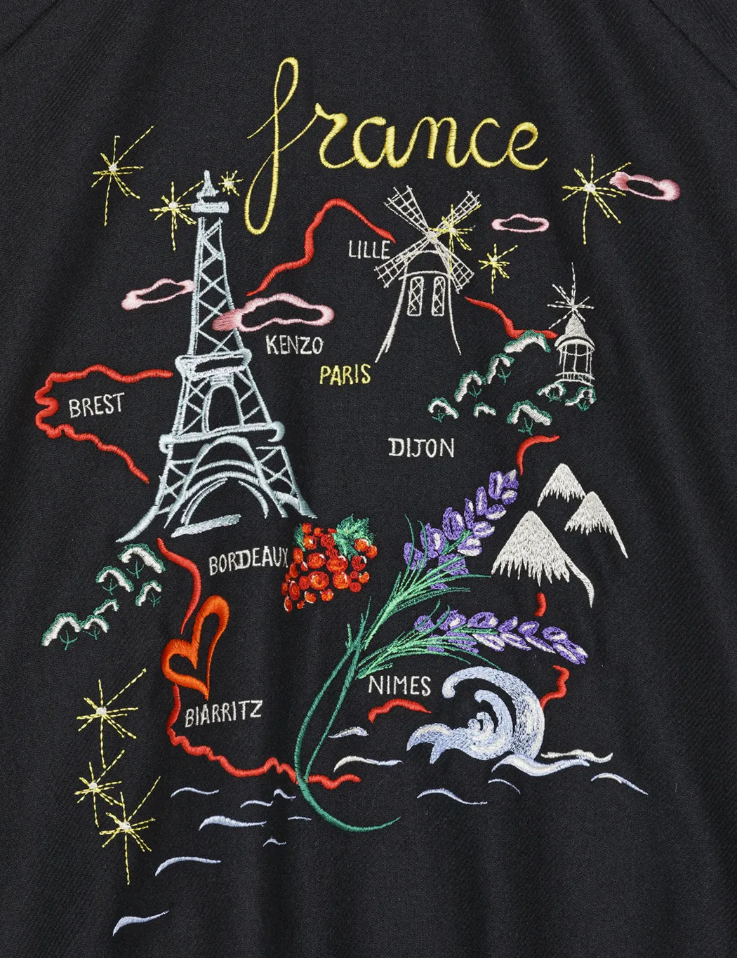 Kenzo Souvenir Bomber Jacket - Black sold by Article London product image thumbnail 5