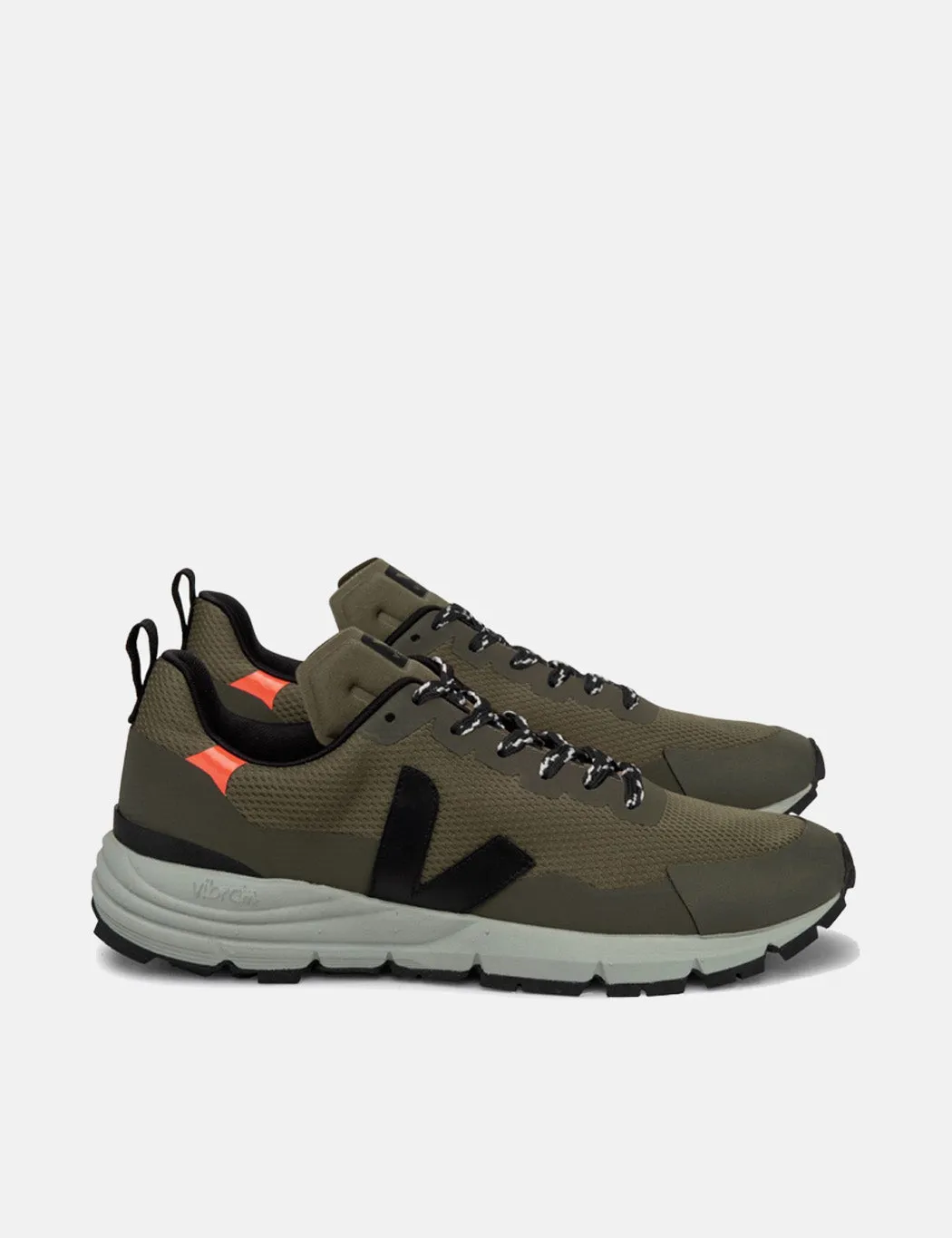 Veja Dekkan Trainers (Alveomesh) - Khaki/Black sold by Article London product image thumbnail 2