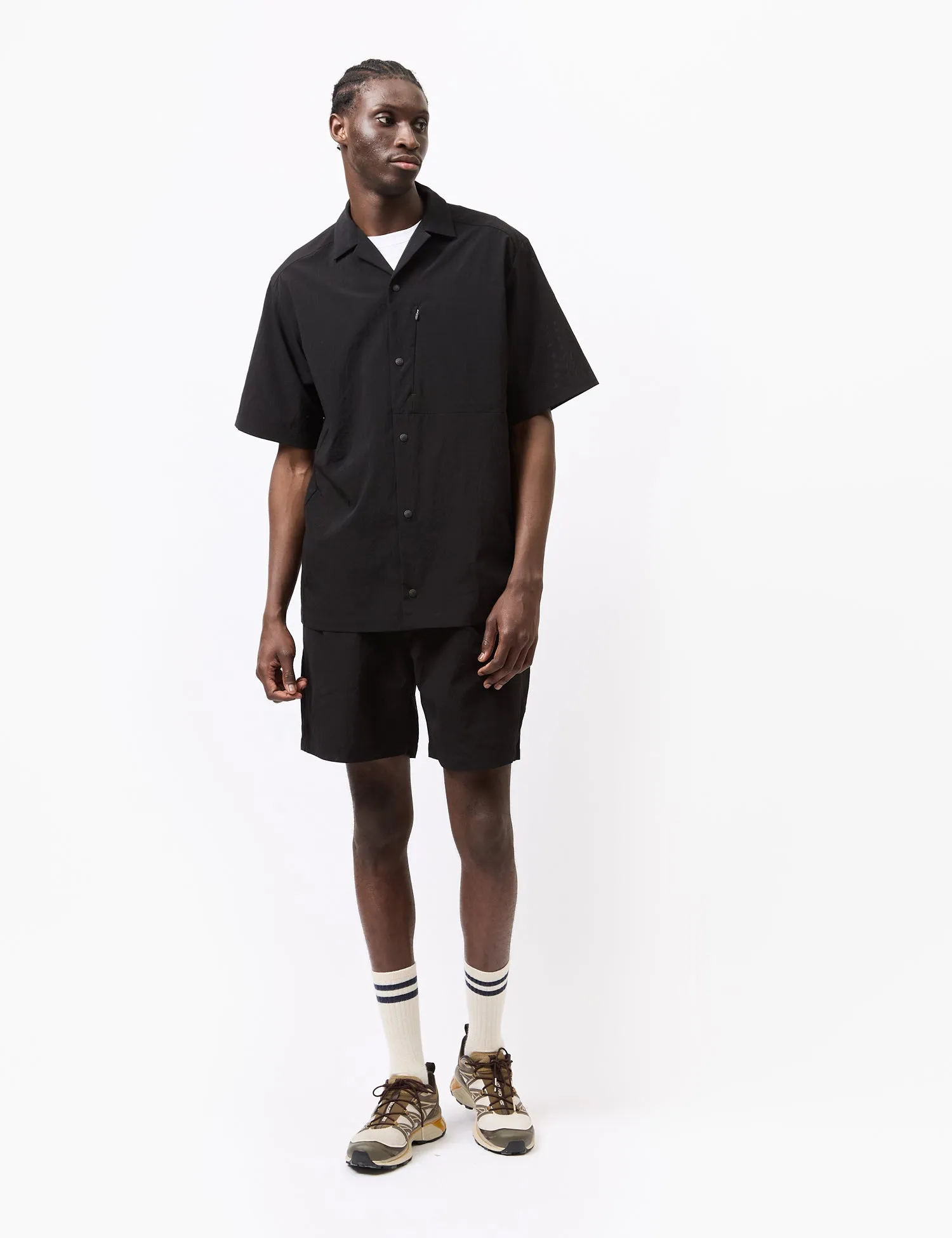 Snow Peak Breathable Quick Dry Shirt - Black sold by Article London product image thumbnail 3