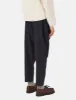 Universal Works Pleated Track Pant (Relaxed) - Navy Blue Check sold by Article London
