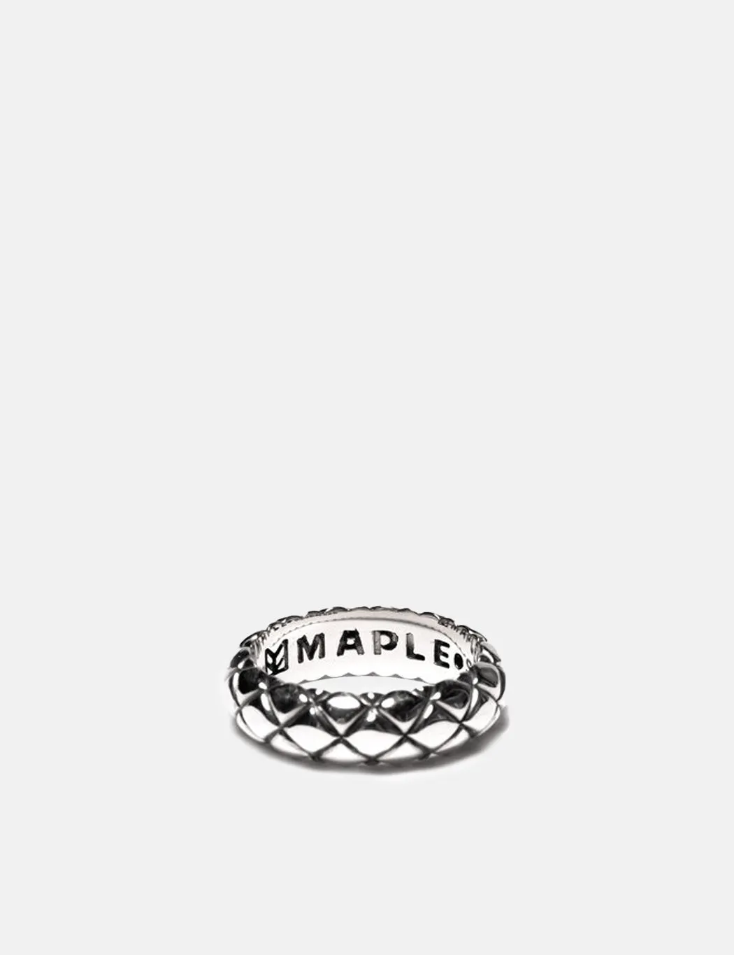 Maple Quilted Band Ring - Silver 925 sold by Article London