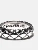 Maple Quilted Band Ring - Silver 925 sold by Article London