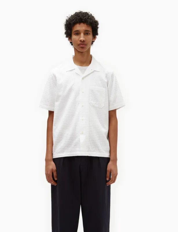 Universal Works Road Shirt (Delos Cotton) - White sold by Article London