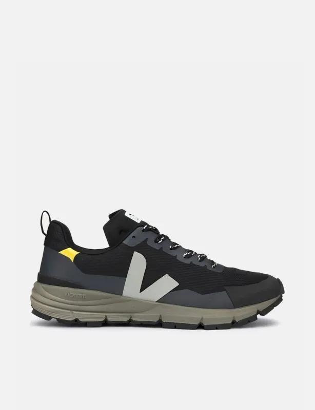 Veja Dekkan Trainers (Alveomesh) - Black/Oxford Grey/Tonic sold by Article London
