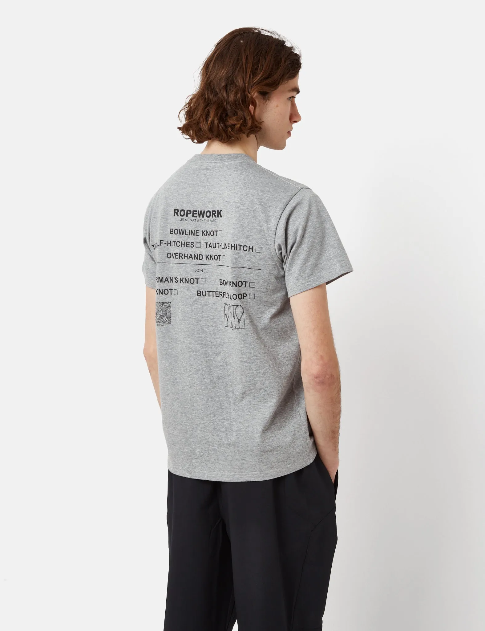 Snow Peak Ropework T-Shirt - Grey sold by Article London product image thumbnail 3