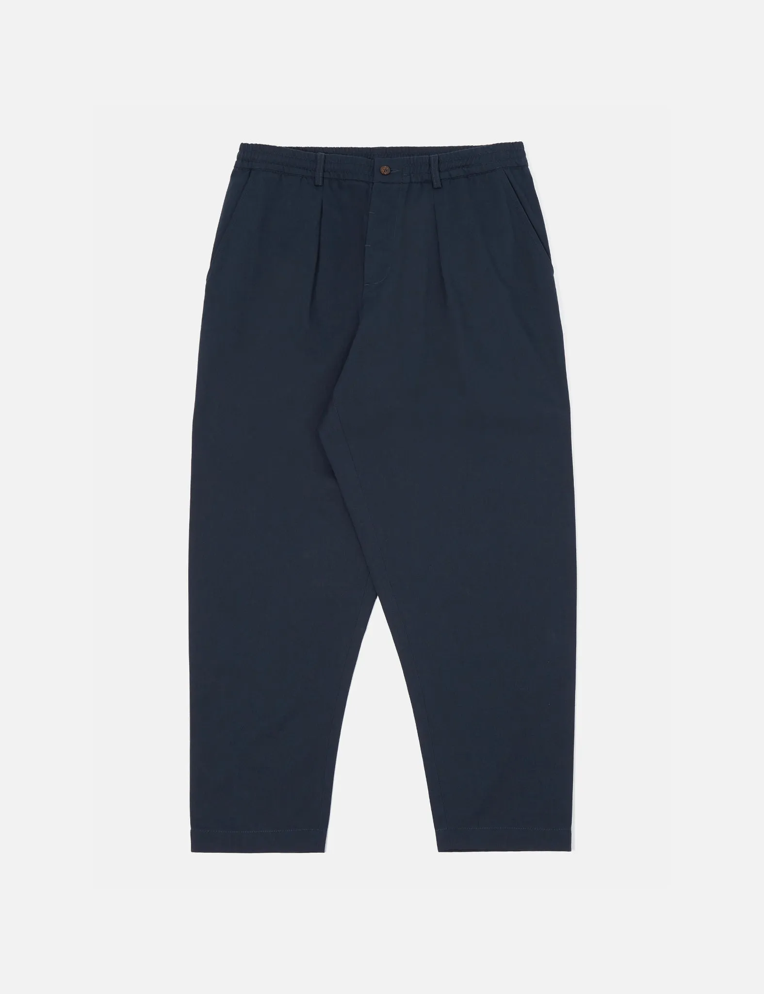 Universal Works Pleated Track Pant (Relaxed) - Navy Blue sold by Article London product image thumbnail 4