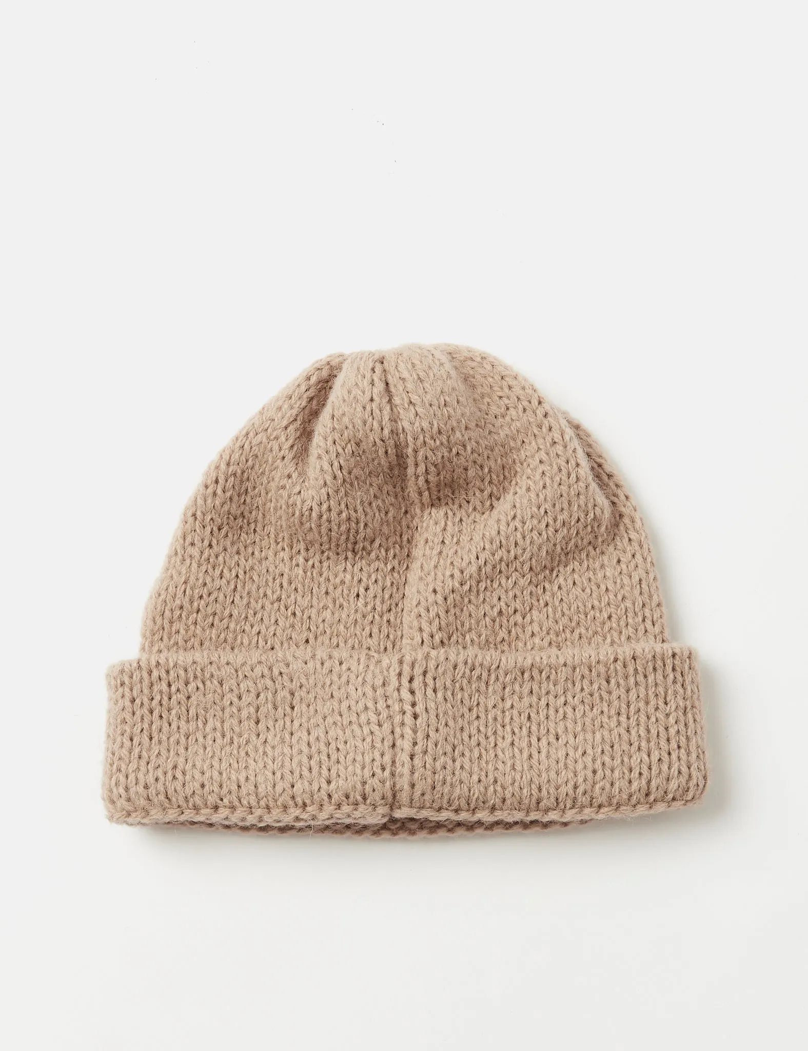 Universal Works Short Watch Beanie Hat - Camel Brown sold by Article London product image thumbnail 2
