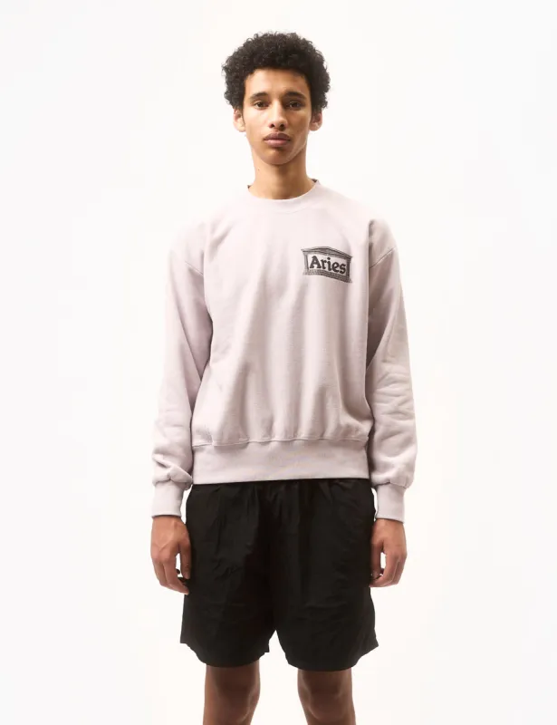 Aries Aged Premium Temple Sweatshirt - Lilac sold by Article London