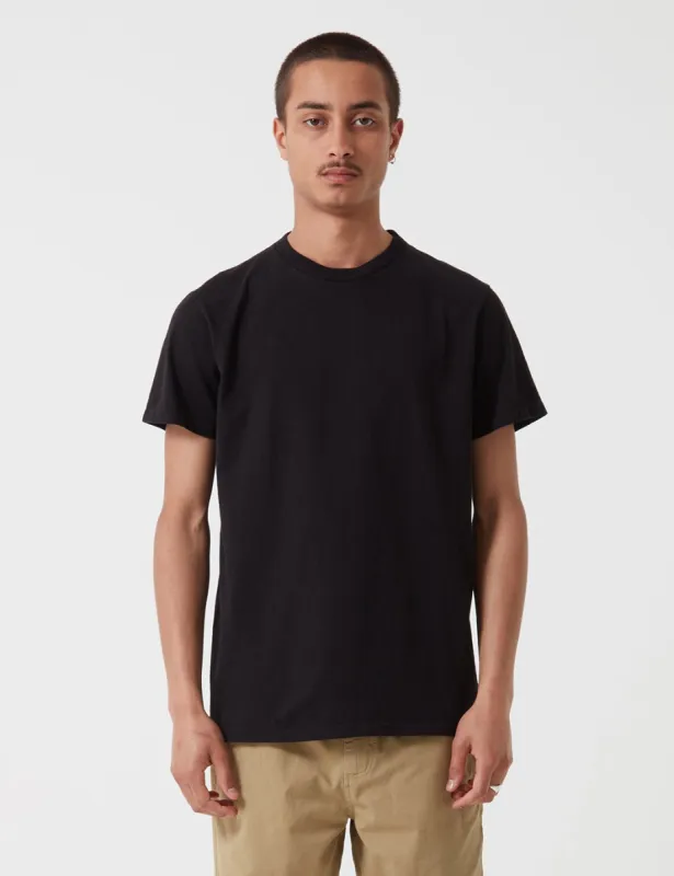 Velva Sheen Classic Tubular USA Made T-shirt - Washed Black sold by Article London