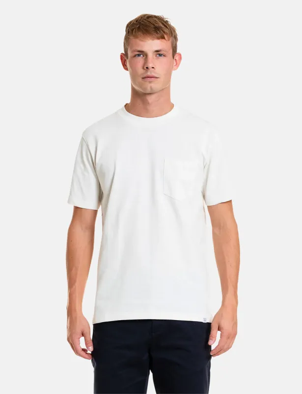 Norse Projects Johannes Pocket T-Shirt - Ecru sold by Article London