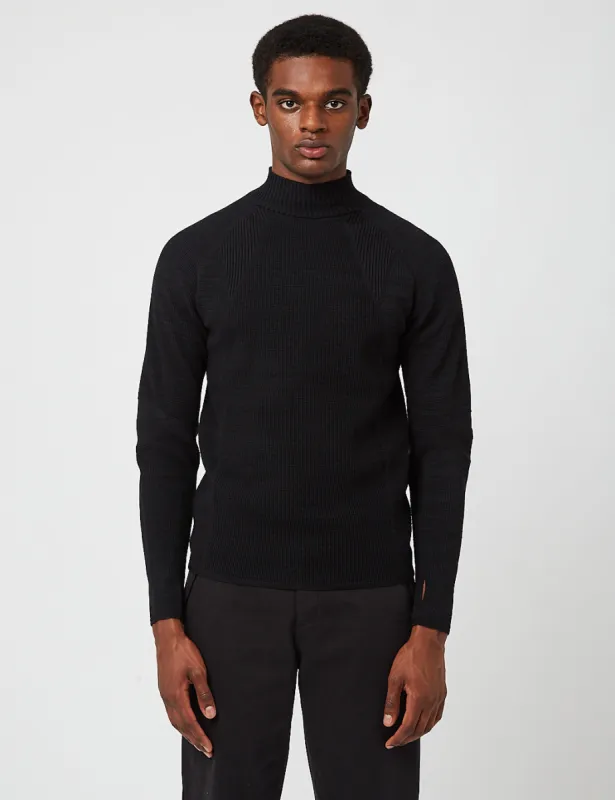 Snow Peak WG Stretch Knit Pullover - Black sold by Article London