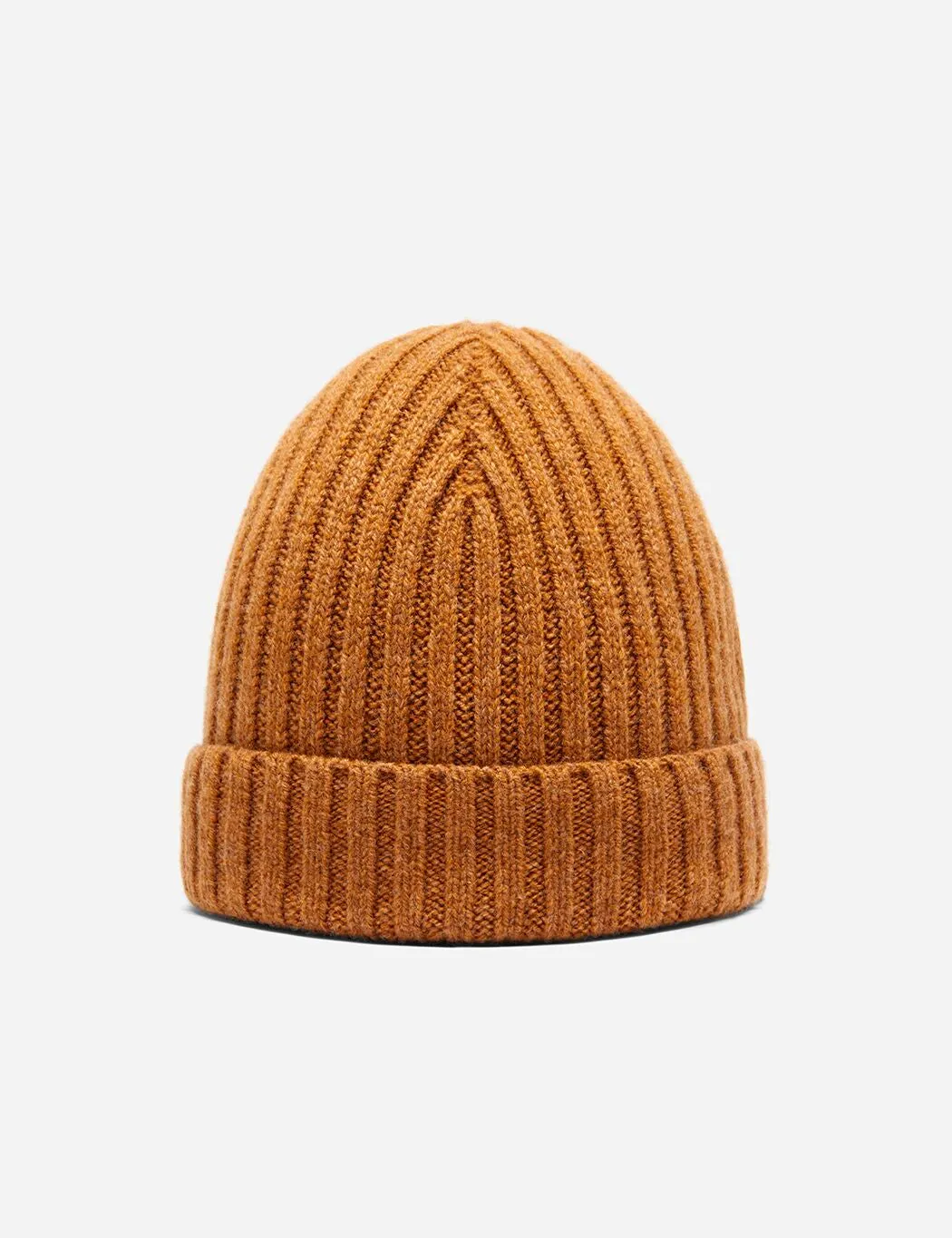 Bhode Rib Beanie Hat (Lambswool) - Gazelle sold by Article London
