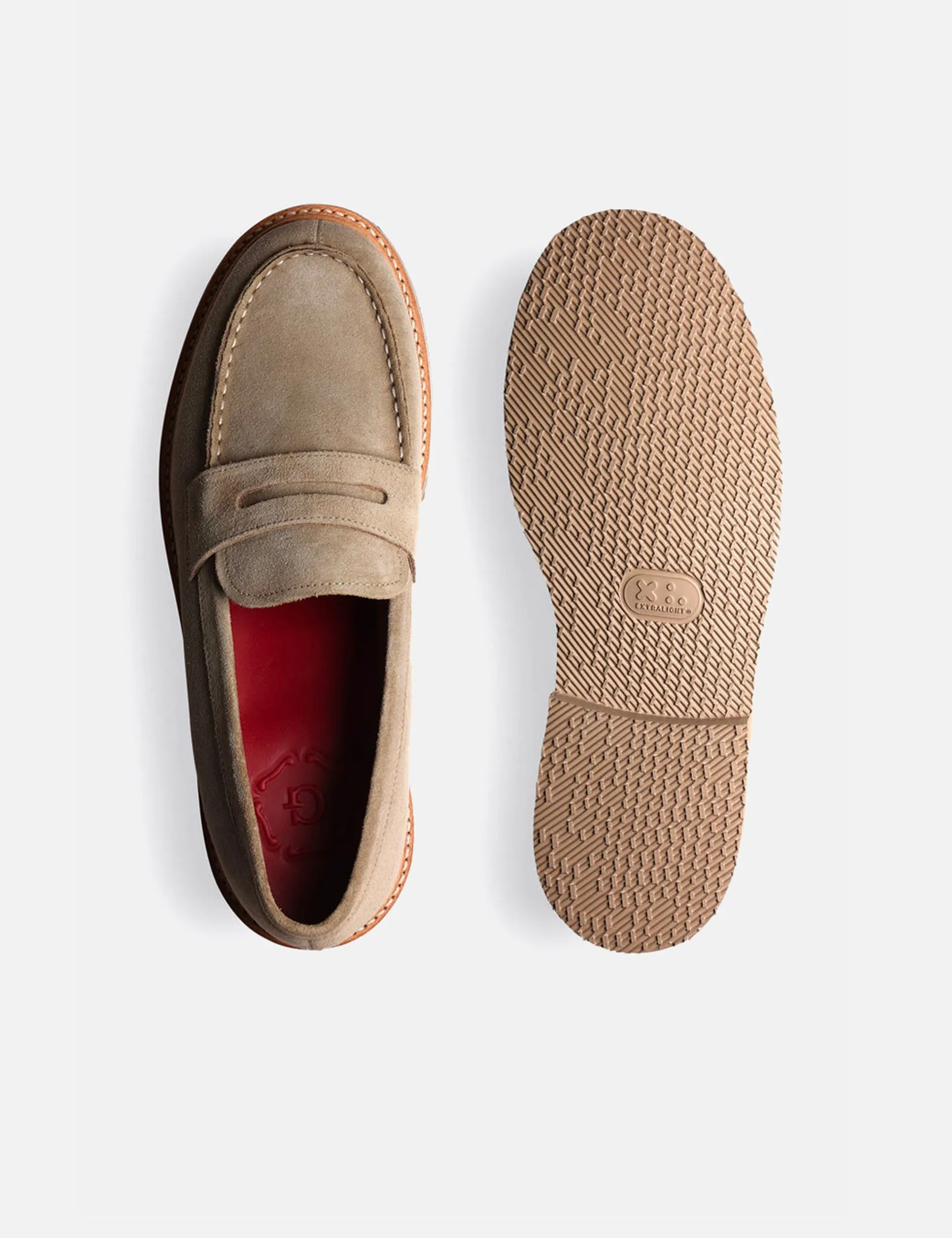Grenson Peter Loafer (Suede Leather) - Natural Sand sold by Article London product image thumbnail 3