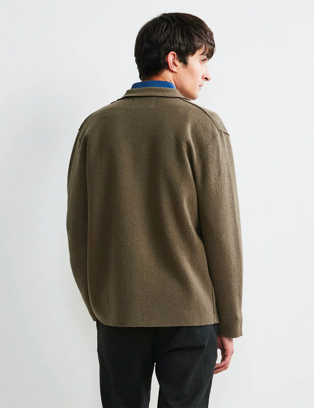 NN07 Jonas Jacket (Boiled Wool) - Clay Green sold by Article London product image thumbnail 3