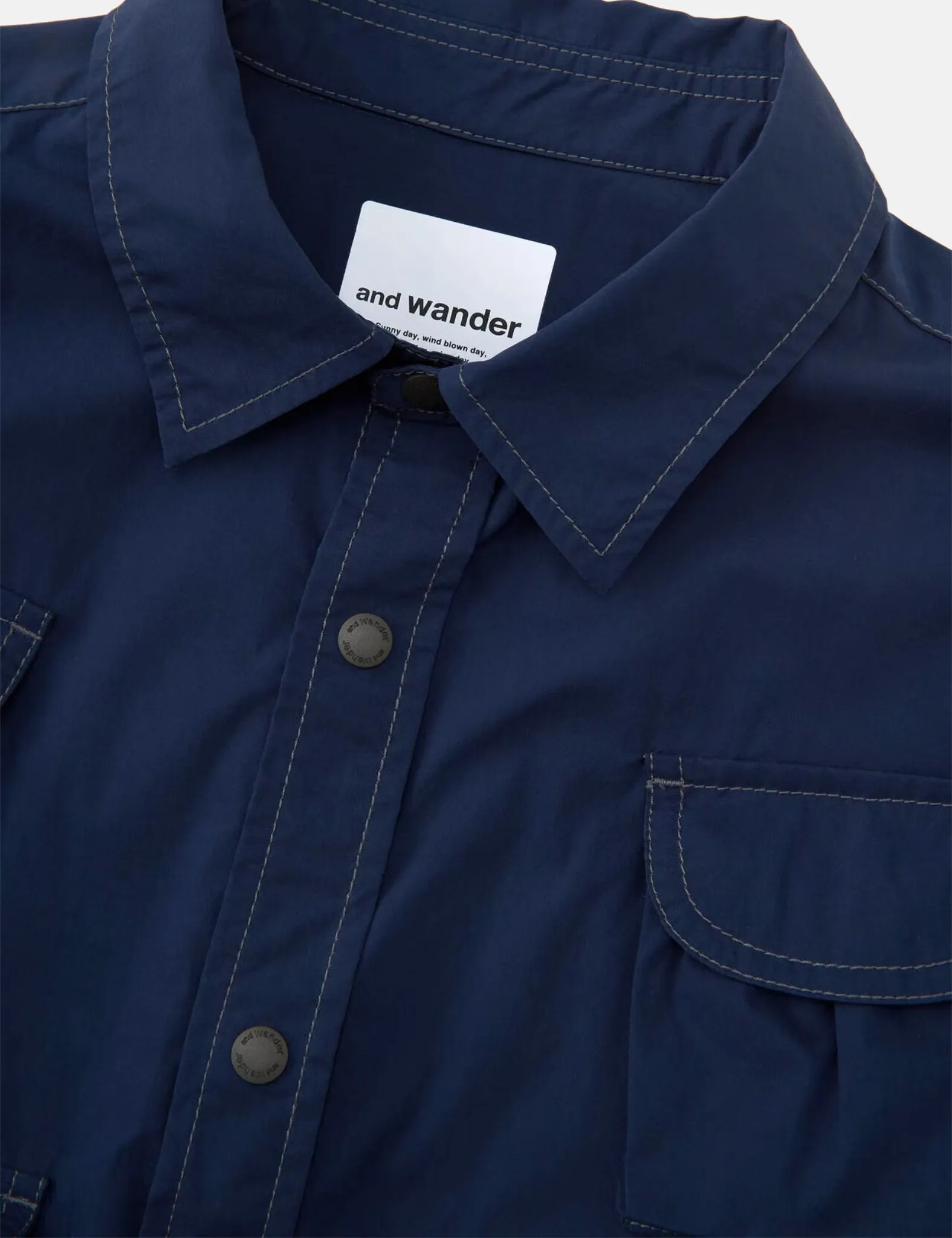 and Wander Multi Pocket Shirt - Blue sold by Article London product image thumbnail 2