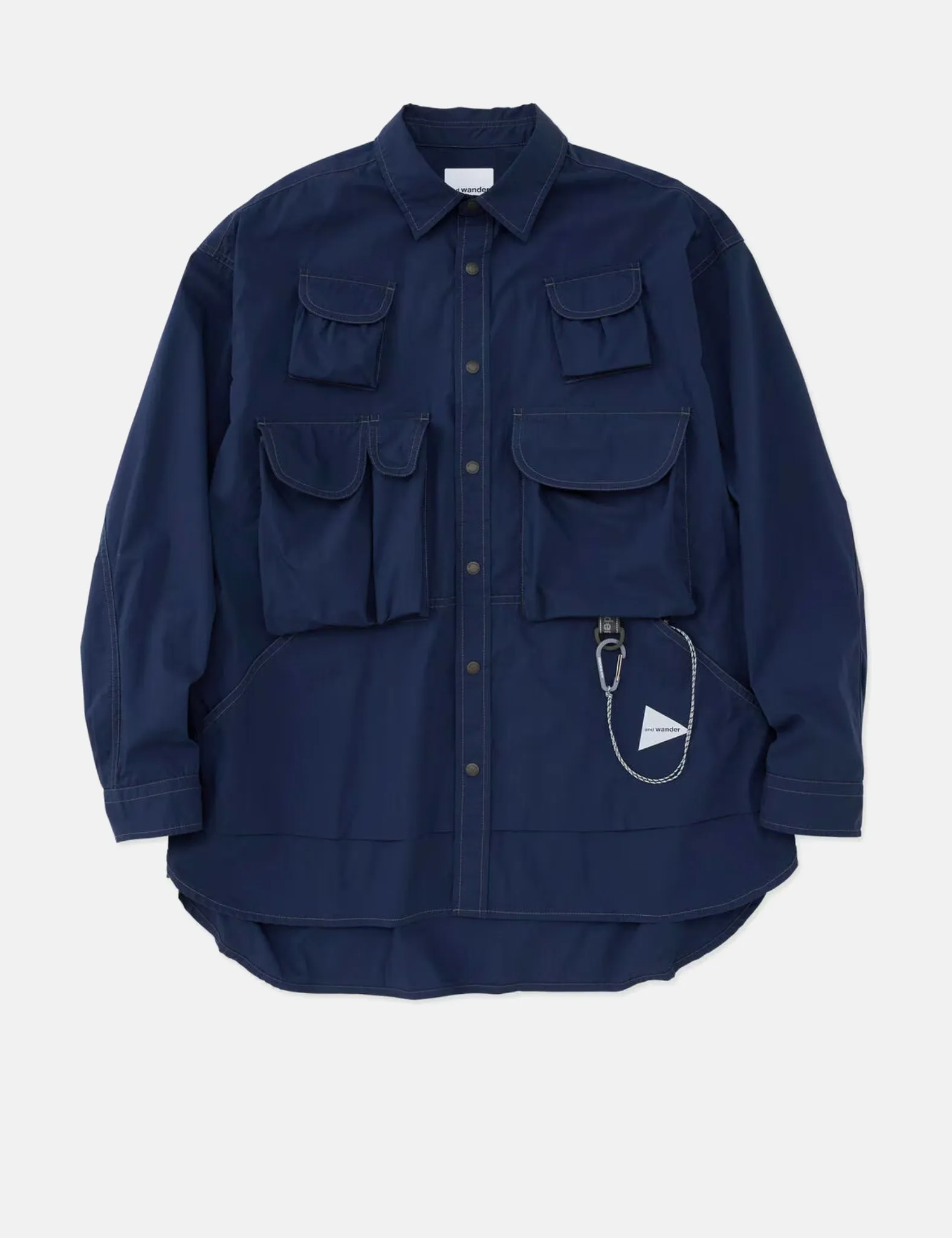 and Wander Multi Pocket Shirt - Blue sold by Article London product image thumbnail 4