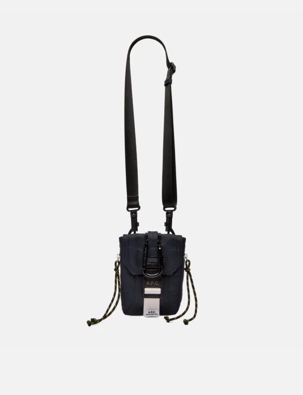 A.P.C. Crossbody Trek Pouch (Ripstop) - Dark Navy Blue sold by Article London