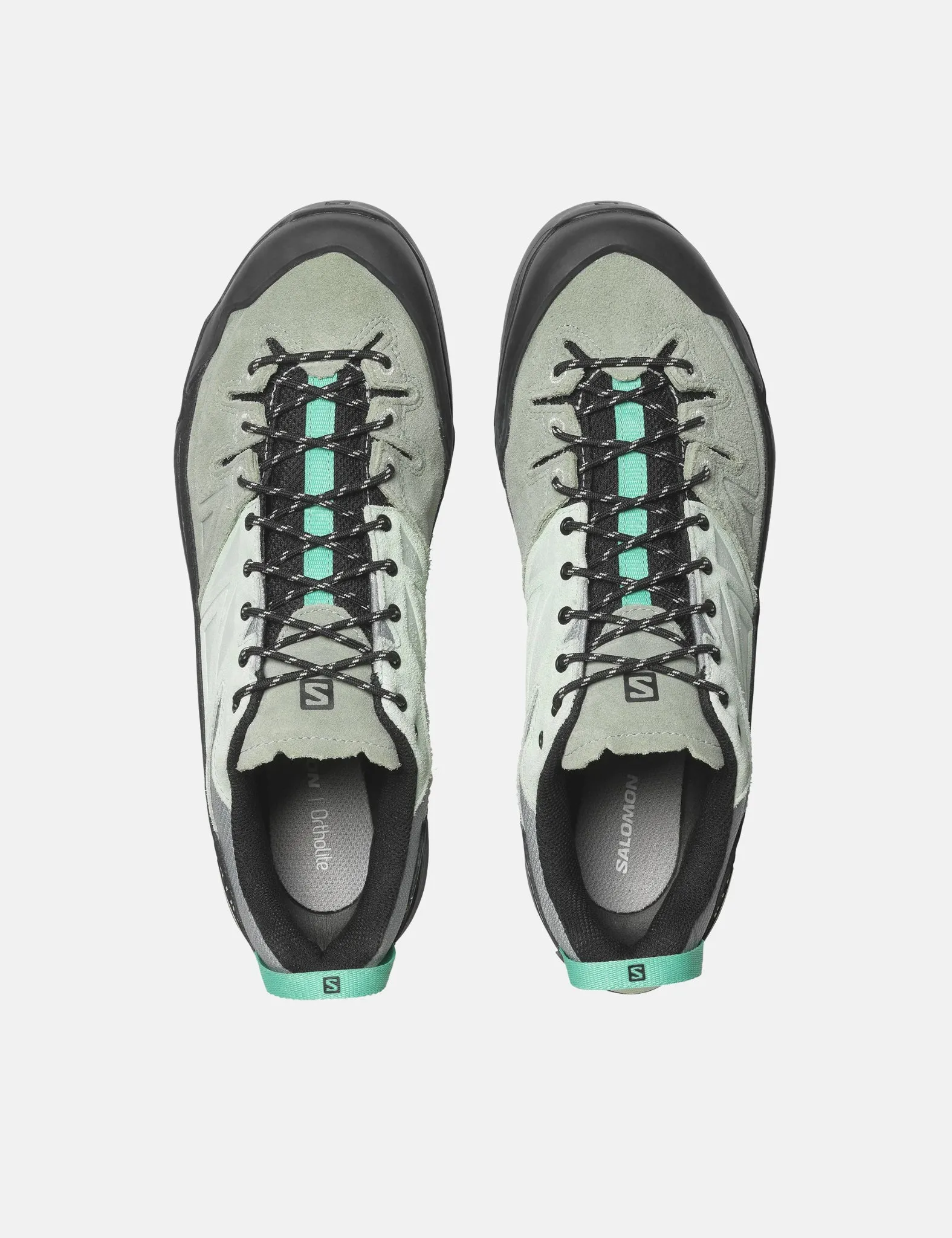 Salomon X-ALP LTR Trainers - Black/Green Milieu/Bay sold by Article London product image thumbnail 4