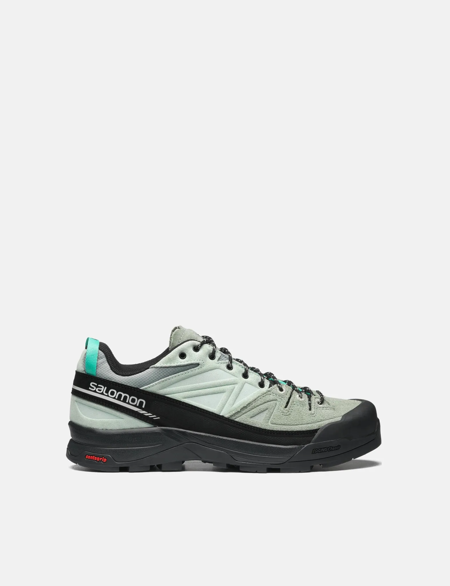 Salomon X-ALP LTR Trainers - Black/Green Milieu/Bay sold by Article London