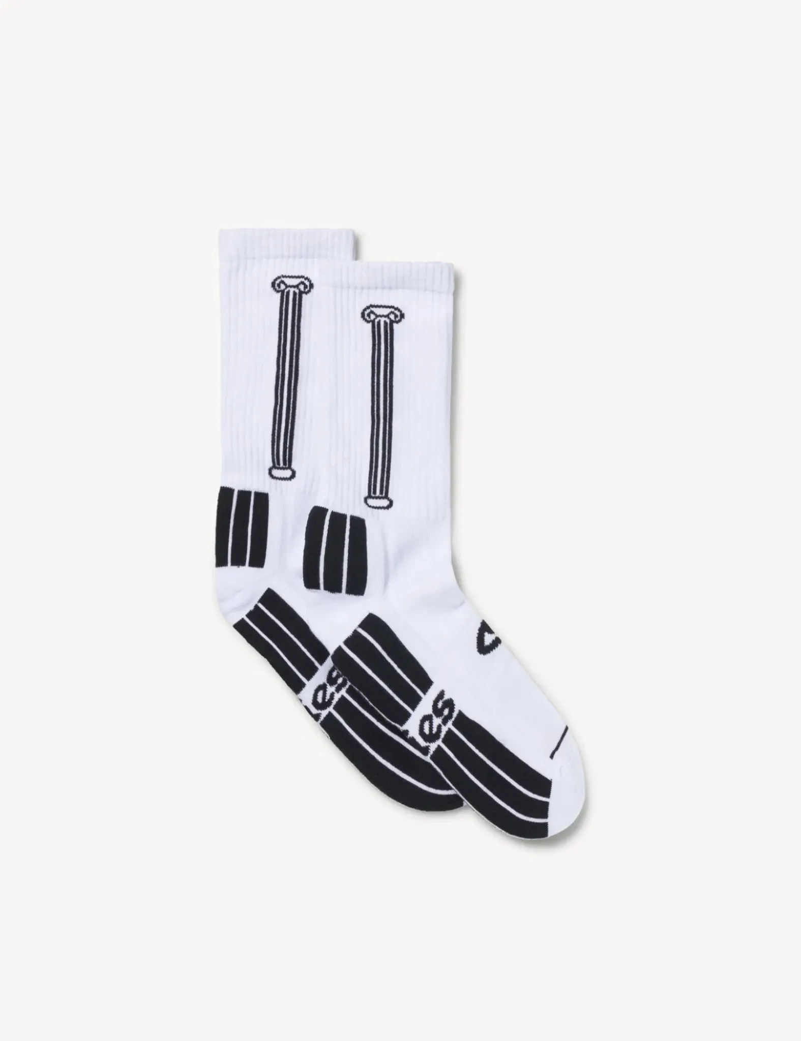 Aries Column Socks - White sold by Article London
