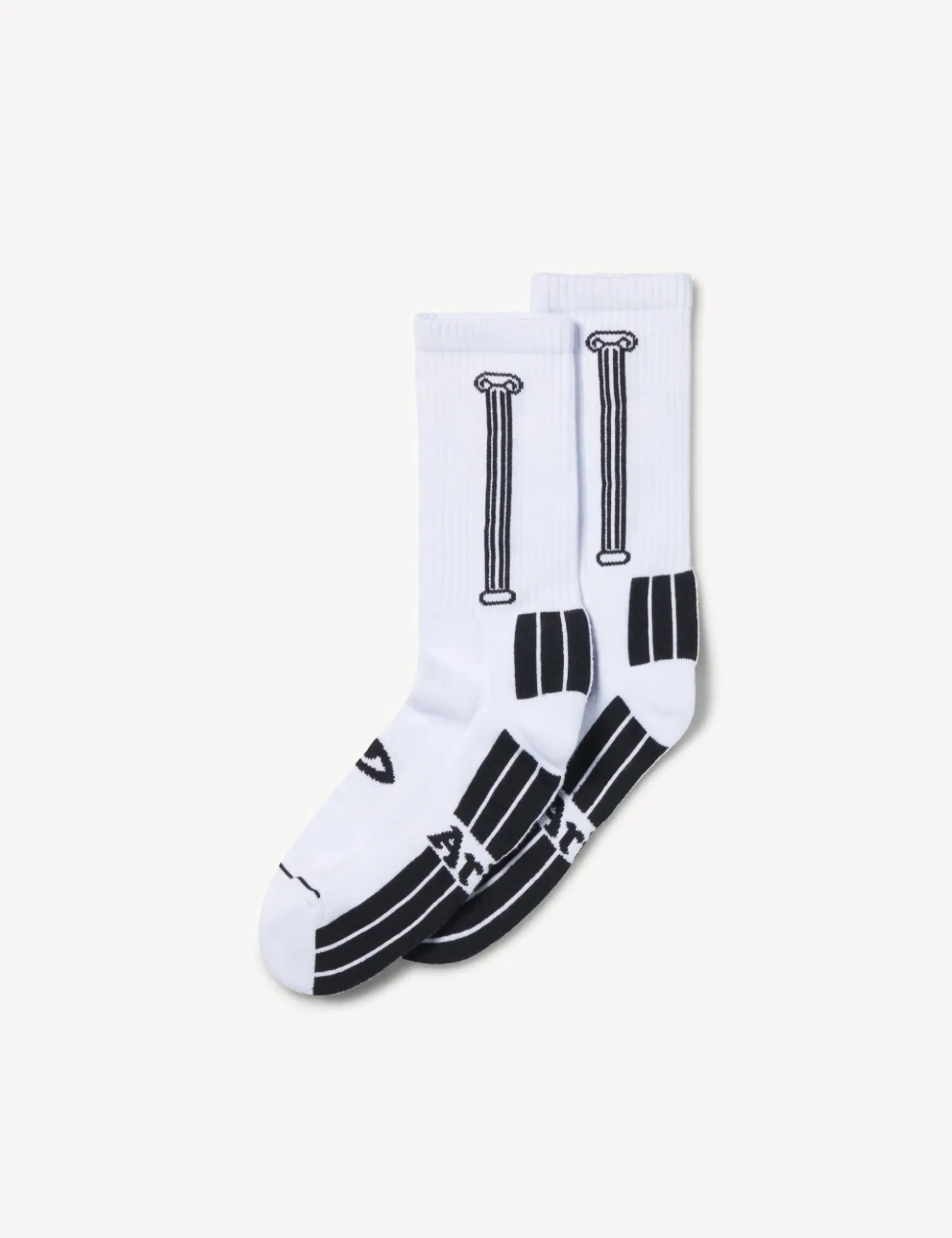 Aries Column Socks - White sold by Article London product image thumbnail 3