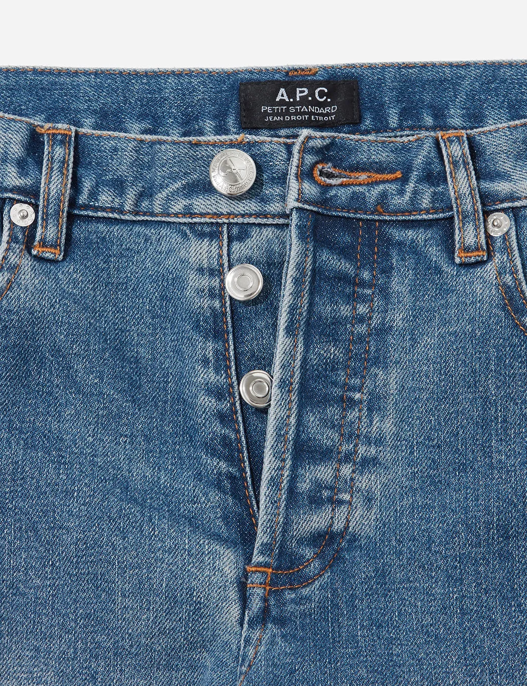 A.P.C. Petit Standard Jeans (Slim Straight) - Light Indigo Delave sold by Article London product image thumbnail 4