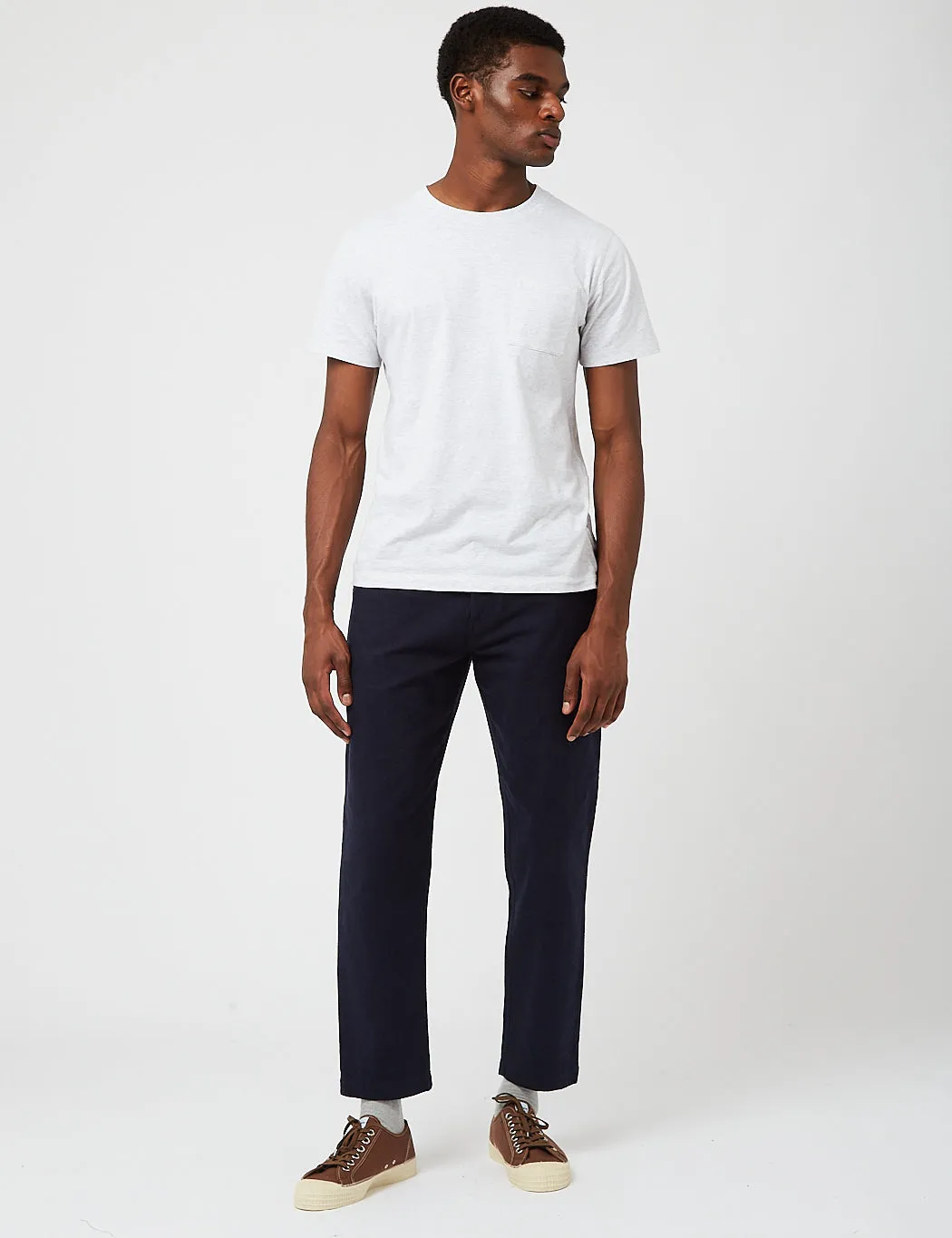 Universal Works Military Chino (Nebraska Cotton) - Navy Blue sold by Article London product image thumbnail 3