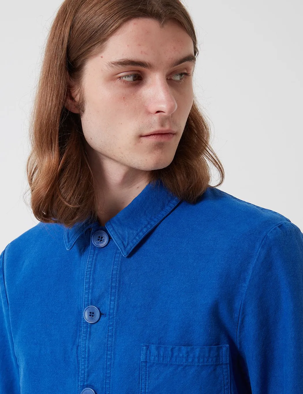 Bhode Chore Workwear Jacket - Buggati Blue (Overdyed) sold by Article London product image thumbnail 2