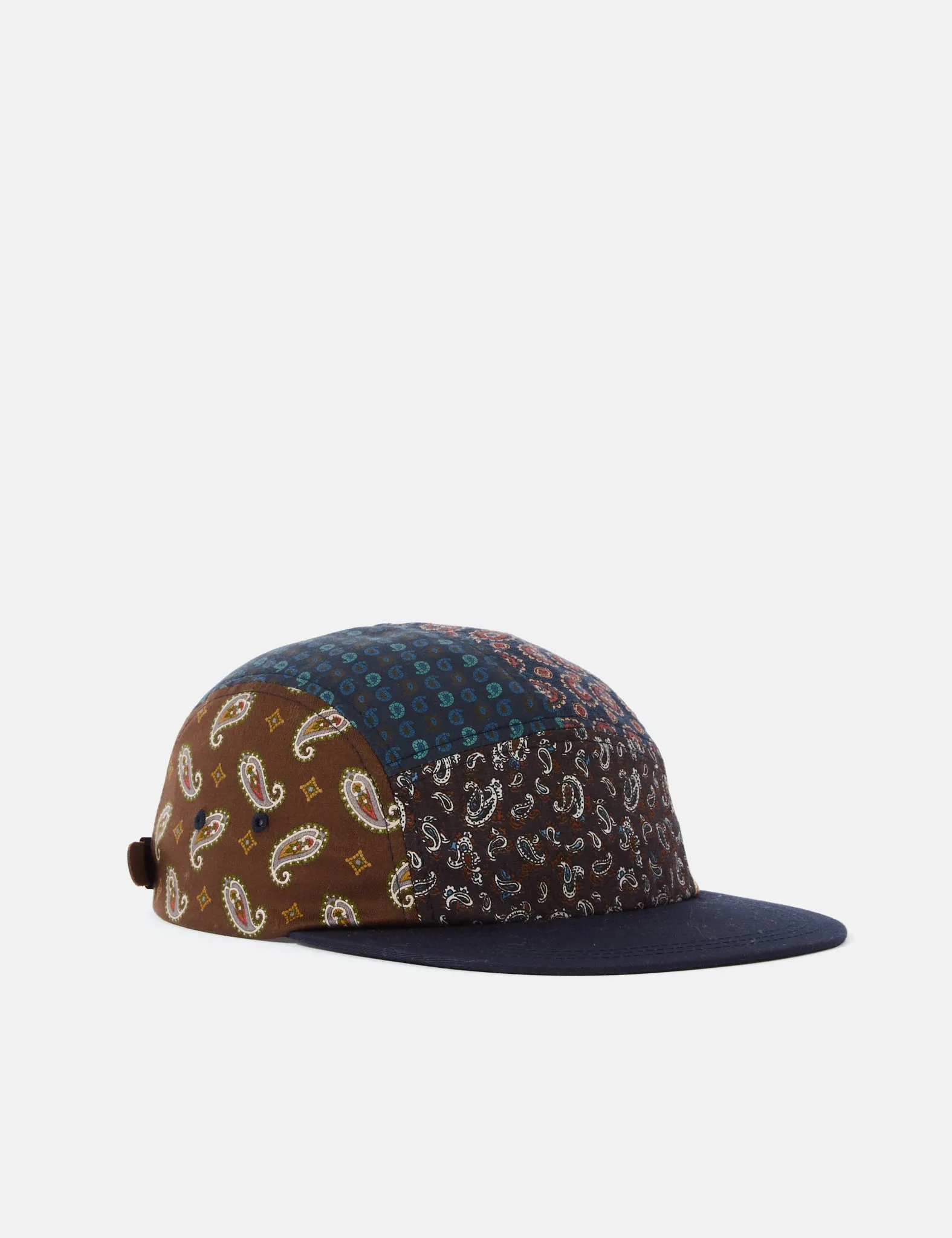 Beams Plus 5-Panel Cap (Multi) - Navy Blue sold by Article London