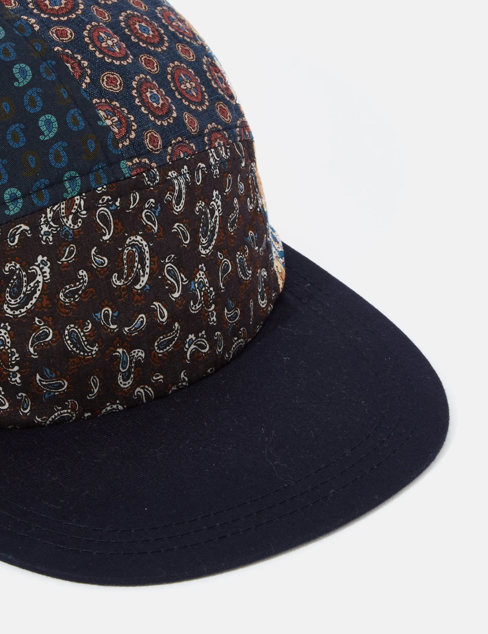 Beams Plus 5-Panel Cap (Multi) - Navy Blue sold by Article London product image thumbnail 2