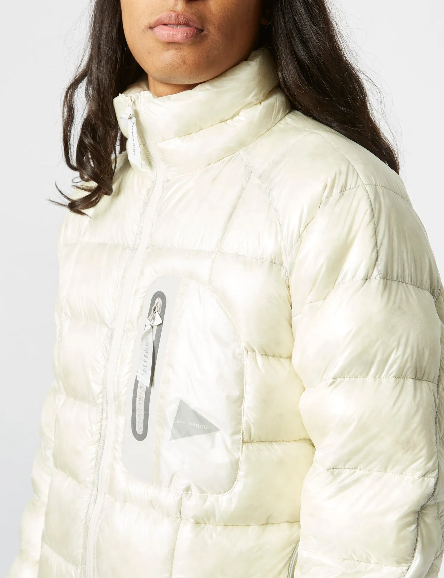 and Wander Diamond Stitch Down Jacket - Off White sold by Article London product image thumbnail 2