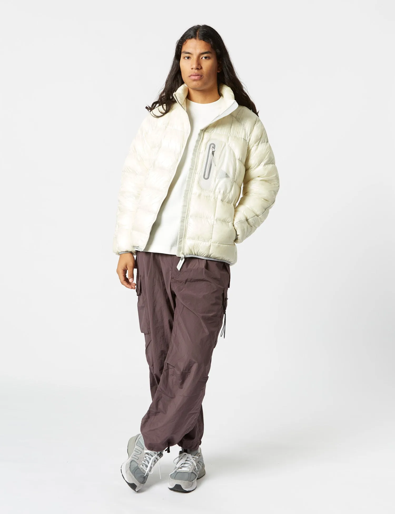 and Wander Diamond Stitch Down Jacket - Off White sold by Article London product image thumbnail 3