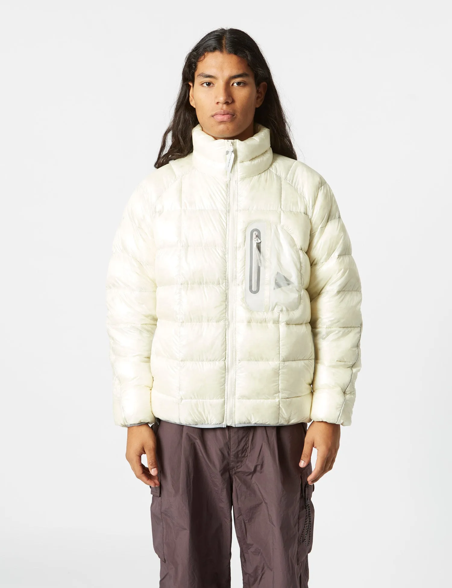 and Wander Diamond Stitch Down Jacket - Off White sold by Article London