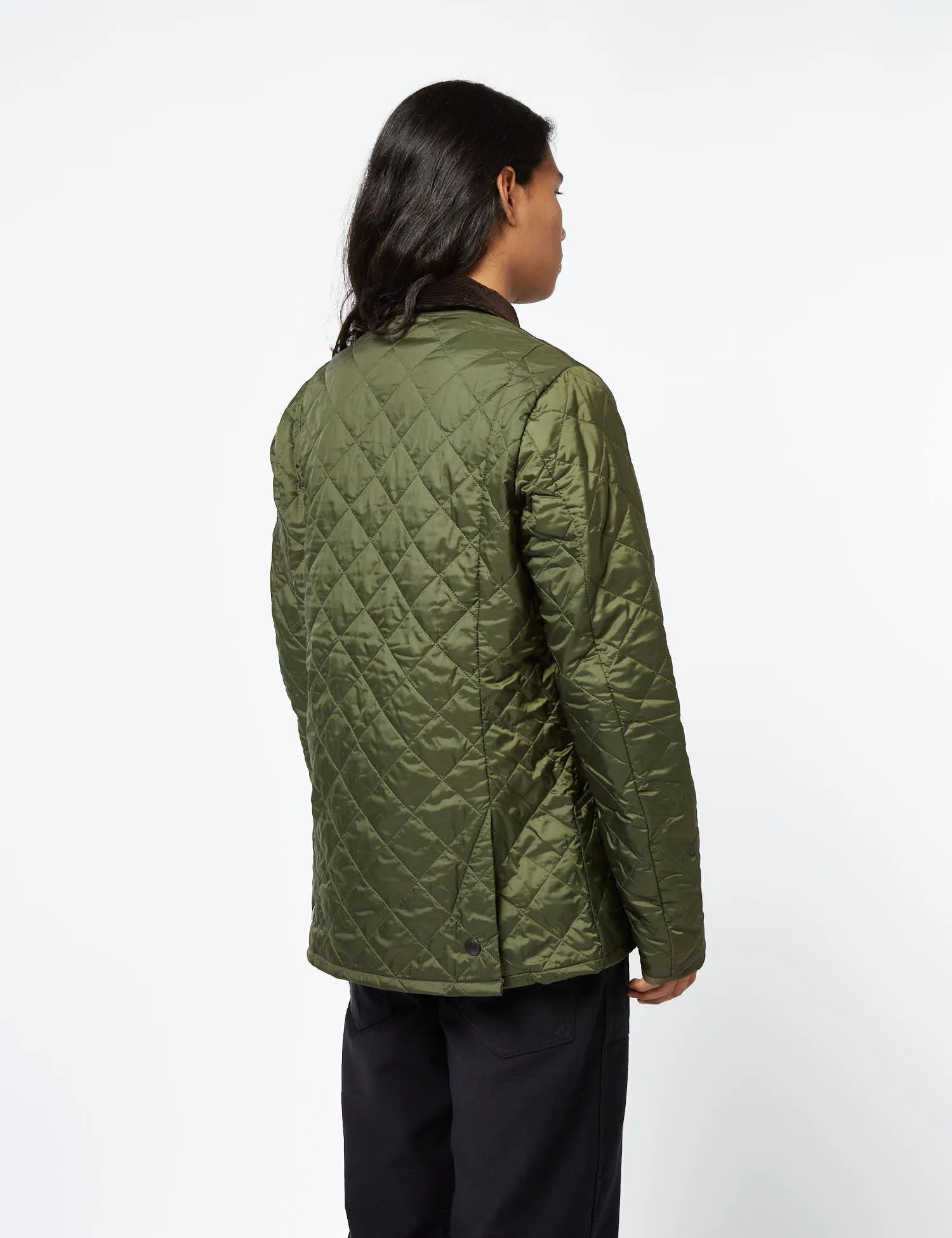 Barbour Heritage Liddesdale Quilted Jacket - Olive Green sold by Article London product image thumbnail 3
