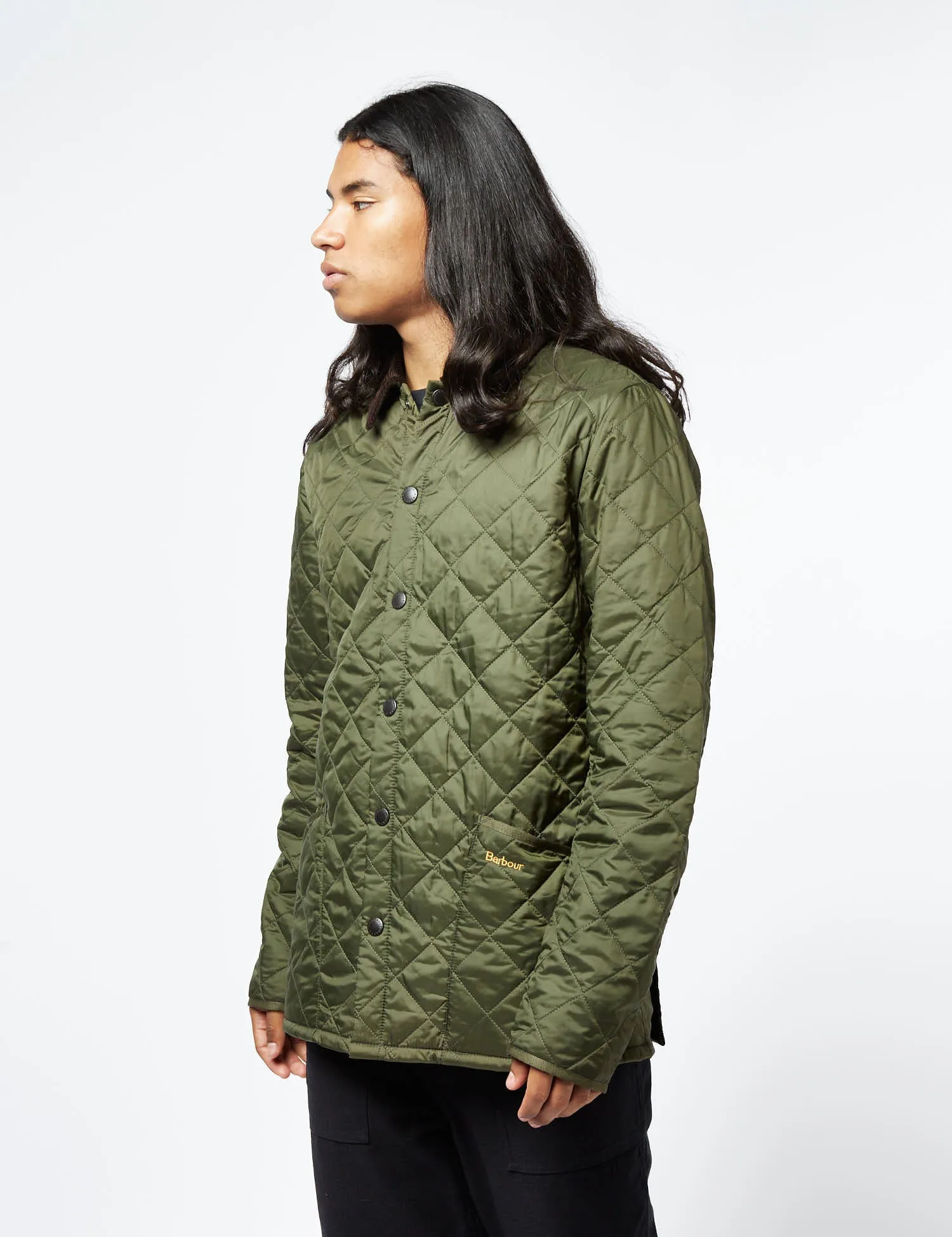 Barbour Heritage Liddesdale Quilted Jacket - Olive Green sold by Article London product image thumbnail 4