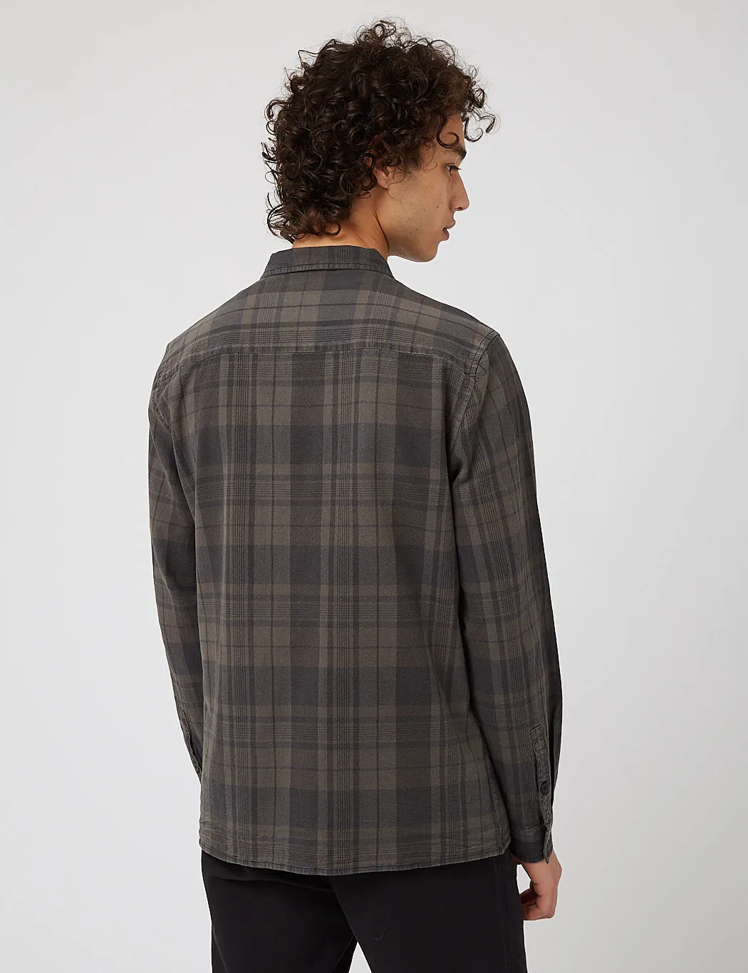 Folk Patch Shirt (Multi Check) - Soft Black sold by Article London product image thumbnail 4
