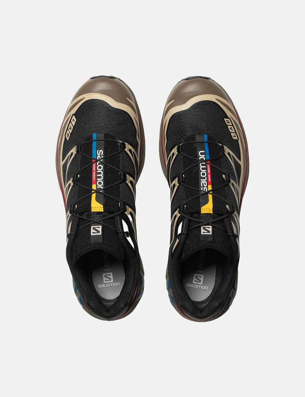 Salomon XT-6 Trainers - Black/Falcon Hide sold by Article London product image thumbnail 2