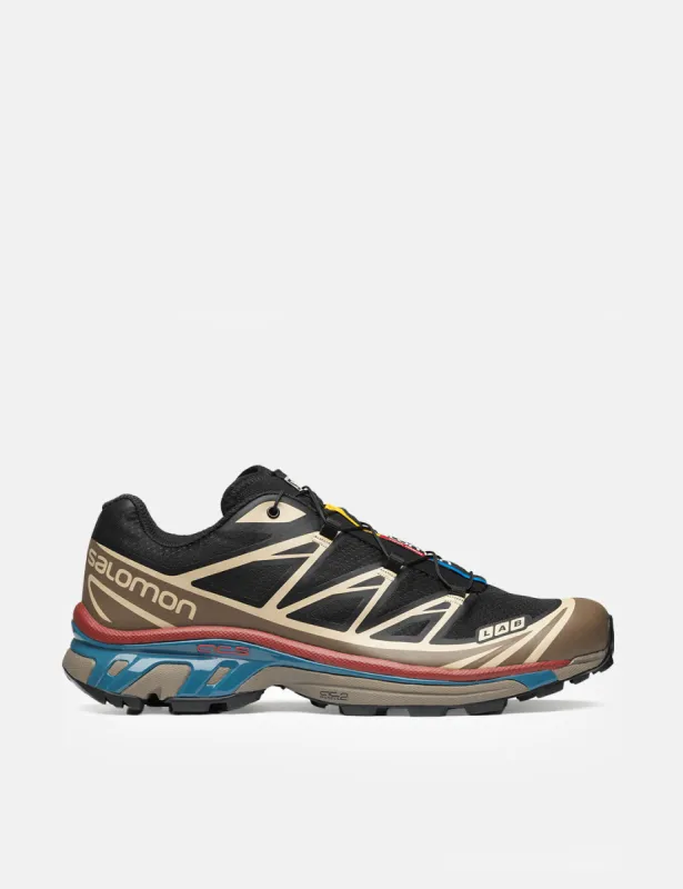 Salomon XT-6 Trainers - Black/Falcon Hide sold by Article London