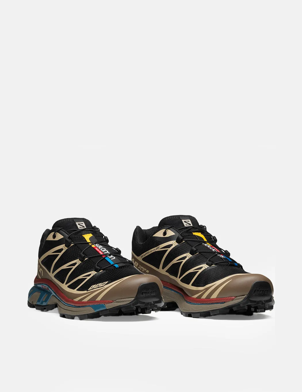 Salomon XT-6 Trainers - Black/Falcon Hide sold by Article London product image thumbnail 4