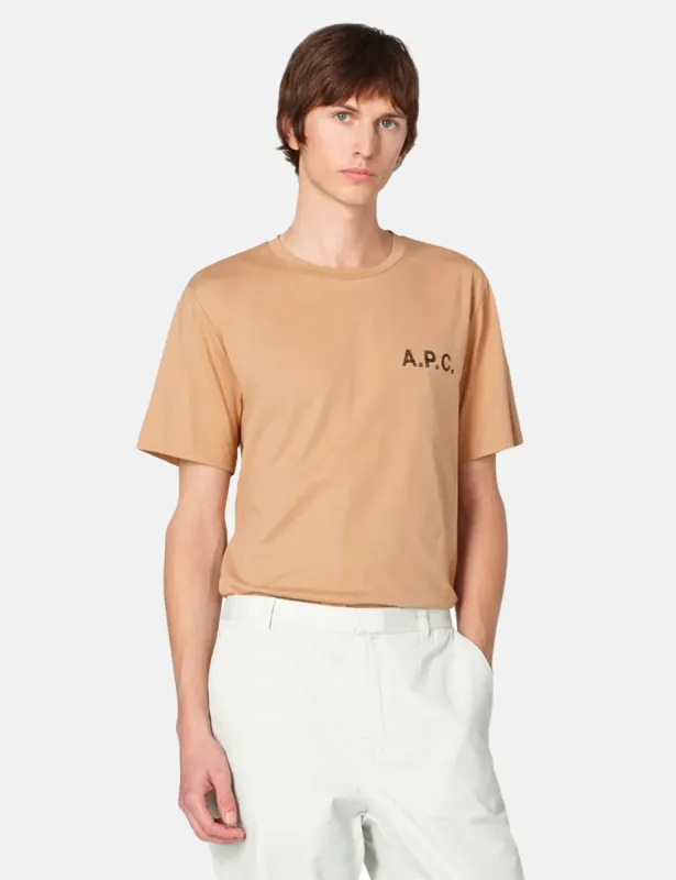 A.P.C. Daniel T-Shirt - Beige sold by Article London