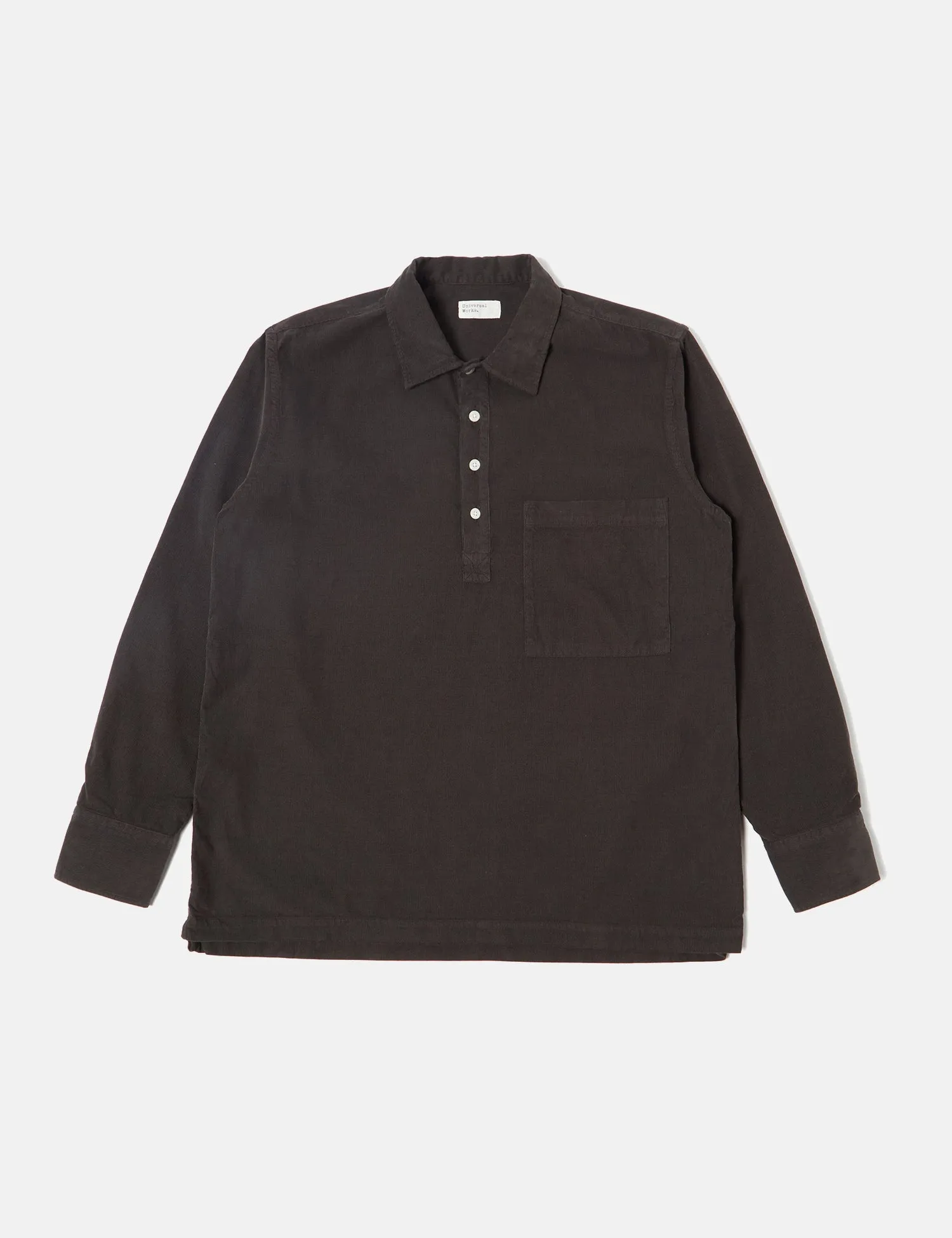 Universal Works Pullover Shirt (Cord) - Licorice Black sold by Article London product image thumbnail 5