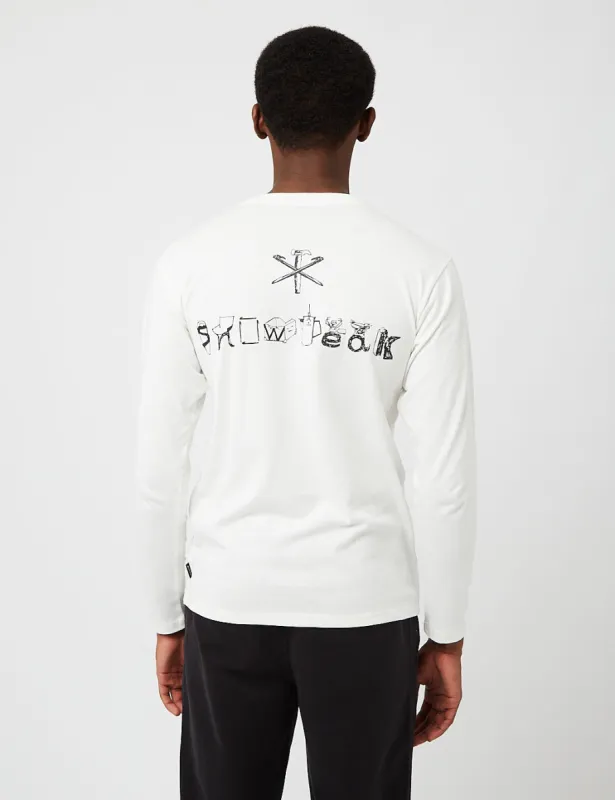 Snow Peak Camping Gear Long Sleeve T-Shirt - White sold by Article London