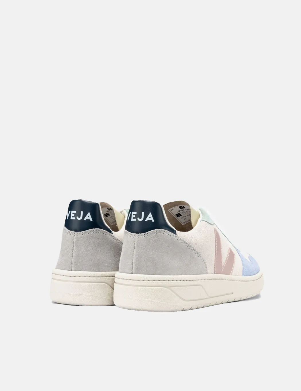 Womens Veja V-10 Suede - Multico/Natural/Babe sold by Article London product image thumbnail 5