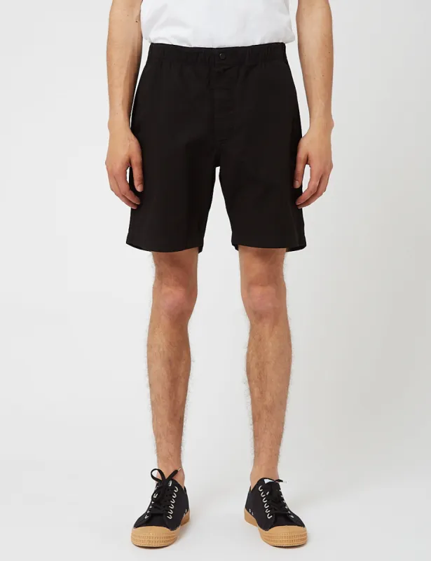 Norse Projects Ezra Light Twill Shorts - Black made by Norse Projects