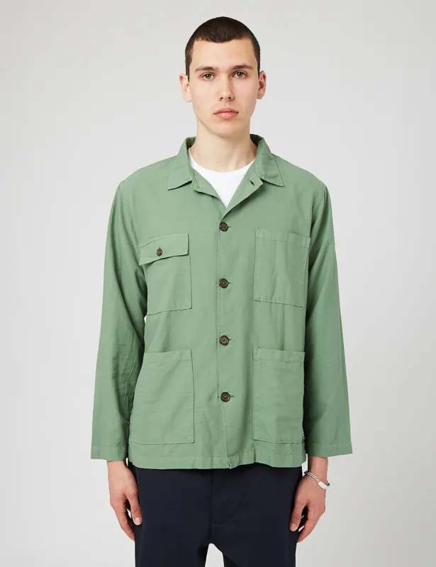 Universal Works Dockside Overshirt - Green sold by Article London
