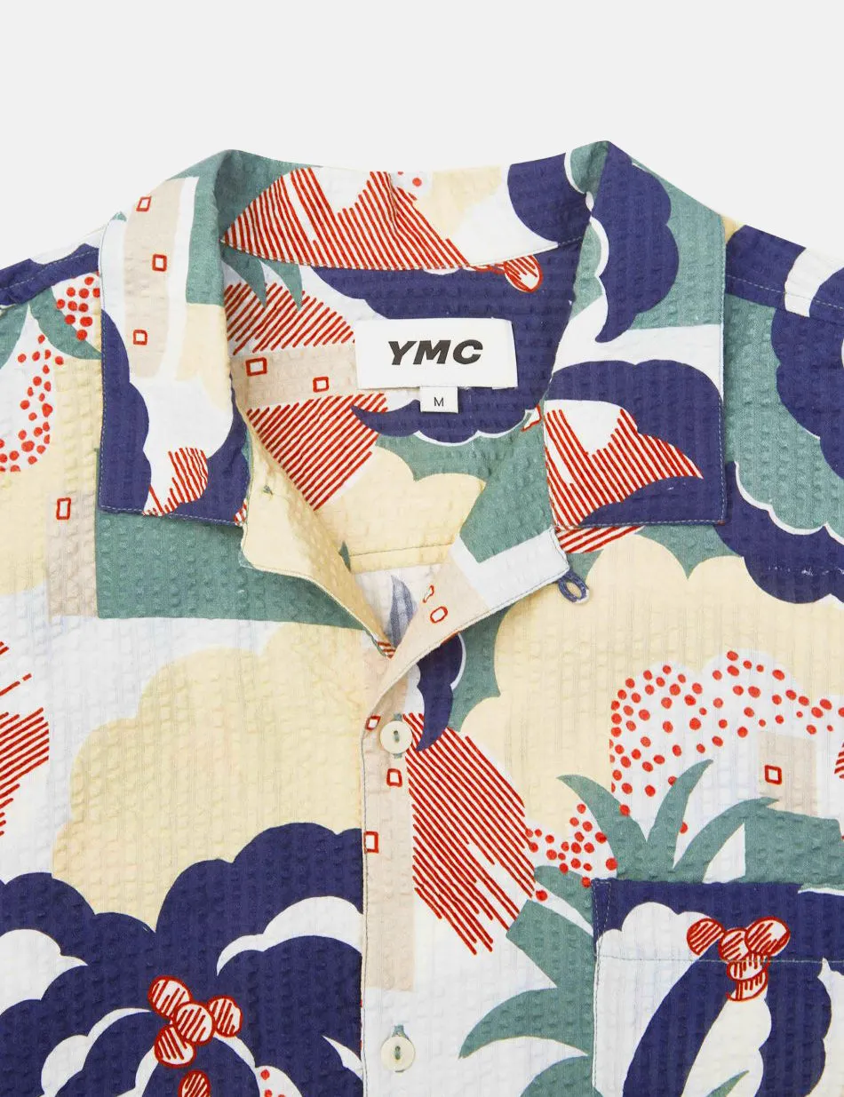 YMC Malick Post Punk Shirt - Multi Green sold by Article London product image thumbnail 2