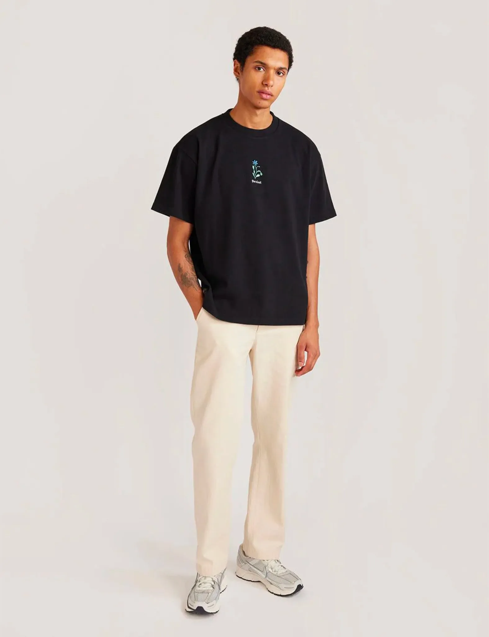 Percival x Sophy Hollington P T-Shirt - Black sold by Article London product image thumbnail 4