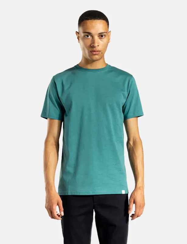 Norse Projects Niels Standard T-Shirt - Sea Blue sold by Article London